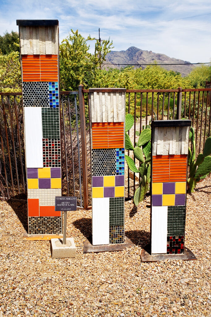 Three Amigos Tile Sculpture